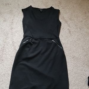 Black Knit Pencil Dress
